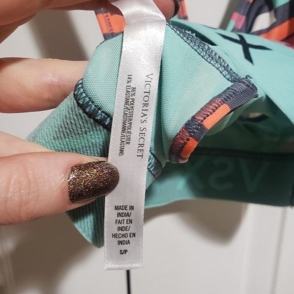 VSX Colorful Lightly Lined Sports Bra Size Small - Picture 5 of 6
